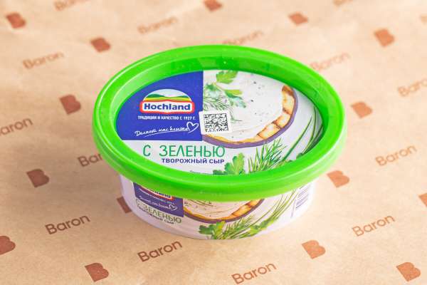 Творожный сыр с зеленью Hochland, 140 г