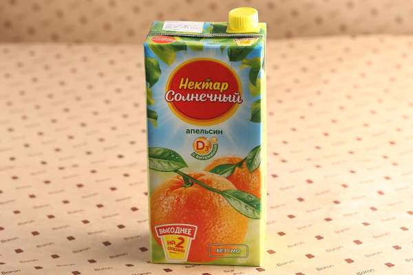 Сок апельсин «Нектар Солнечный», 1.9 л