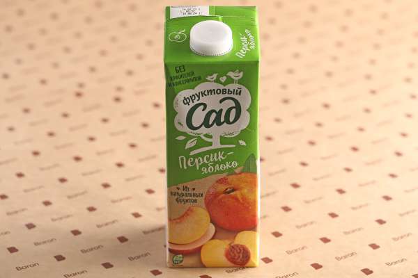 Сок персик яблоко «Фруктовый сад», 950 мл