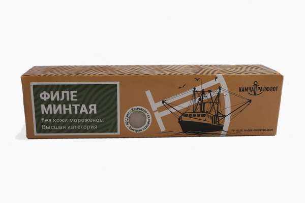 Филе минтая без кожи мороженое «Камчатралфлот», 700 г