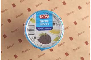 Икорная закуска черная с кремом Vici, 180 г