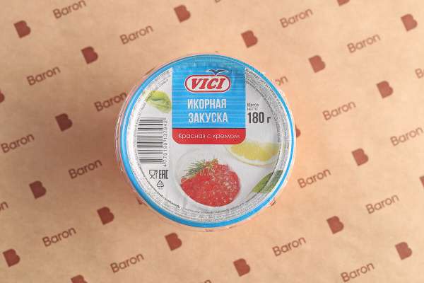 Икорная закуска красная с кремом Vici, 180 г