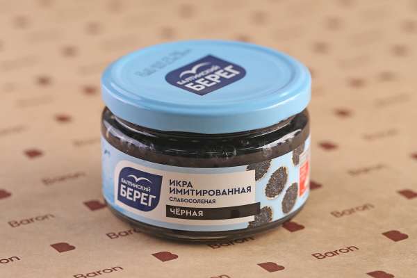 Икра черная аналоговая «Балтийский Берег», 220 г
