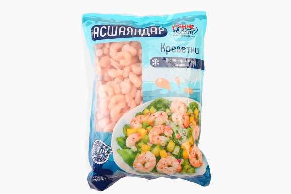 Креветки варено-мороженная очищенная салатная премиум 100/200 Fish Dream, 1 кг
