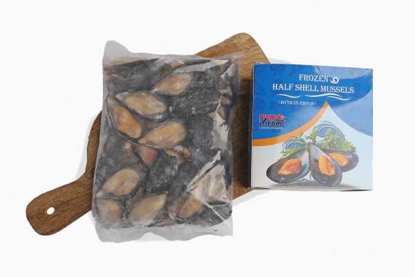 Мидии на полустворке замороженные Fish Dream, 1 кг