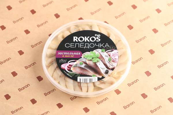 Сельдь застольная в масле Rokos, 180 г