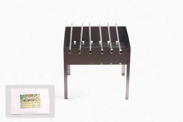 Мангал сборный и 6 шампуров Boyscout, 350 мм