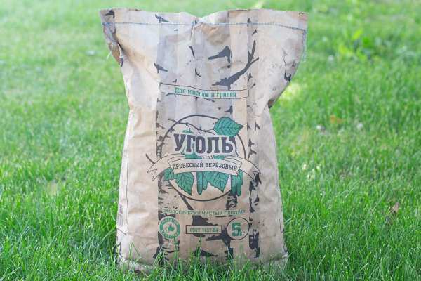Уголь древесный березовый, 5 кг