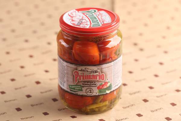 Ассорти овощное №2 огурцы, помидоры Primario, 700 г