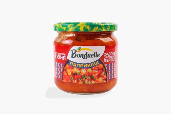 Фасоль белая со сладким перцем паприкаш Bonduelle, 350 мл