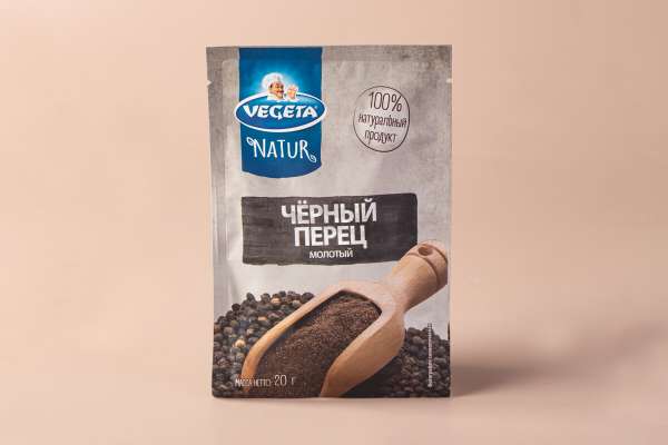 Перец чёрный молотый Vegeta Natur, 20 г