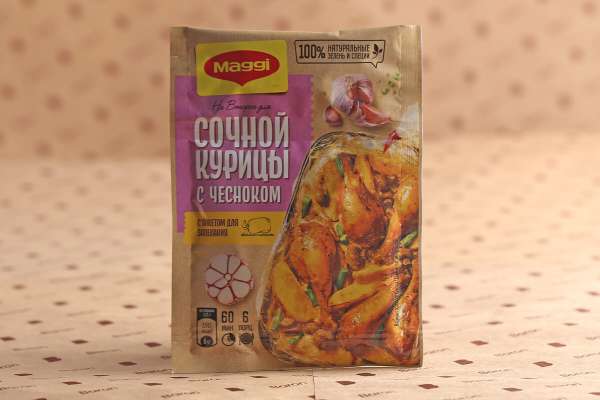 Приправа на второе для сочной курицы с чесноком Maggi, 38 г