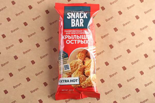 Смесь панировочная для приготовления острых крылышек Snack Bar, 240 г