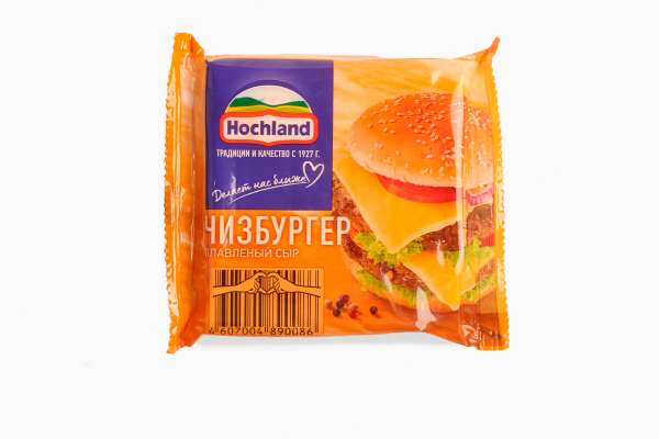 Сыр плавленый чизбургер ломтевой Hochland, 150 г