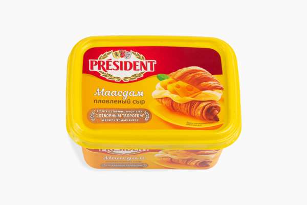 Сыр плавленый маасдам President, 400 г