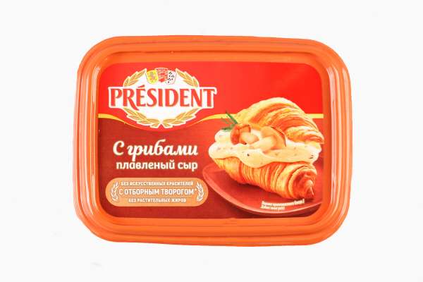 Сыр плавленый с грибами President, 200 г