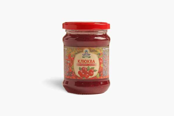 Клюква протертая с сахаром «Барские продукты», 280 г