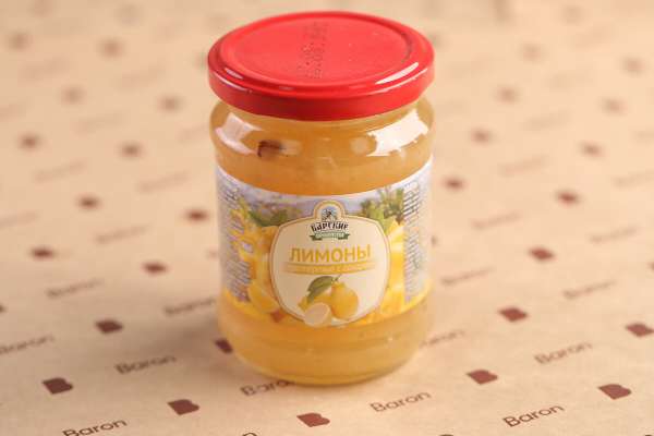 Лимоны протертые с сахаром «Барские продукты», 280 г