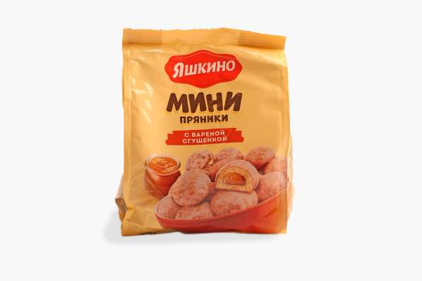 Мини-пряники «Яшкино» с вареной сгущенкой, 300 г