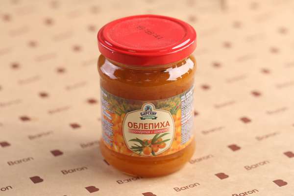 Облепиха протертая с сахаром «Барские продукты», 280 г